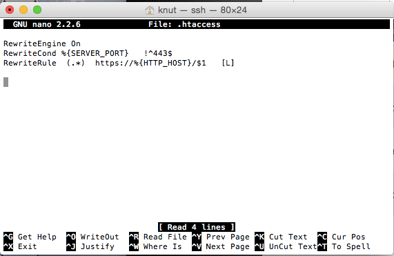 Umleitung zu HTTPS via Hatzen